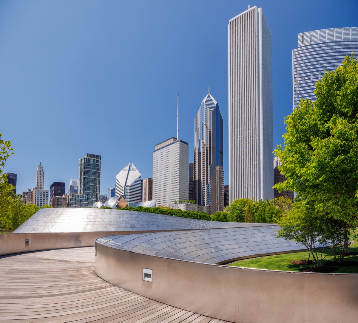 Millennium Park and Chicago skyline
