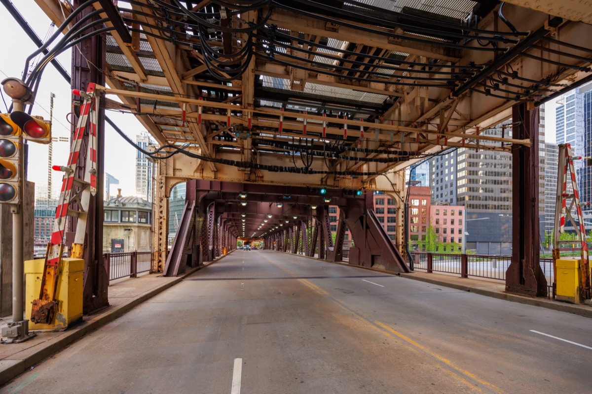 Steel bridge over the Chicago River