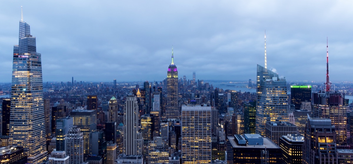 Midtown Manhattan at blue hour