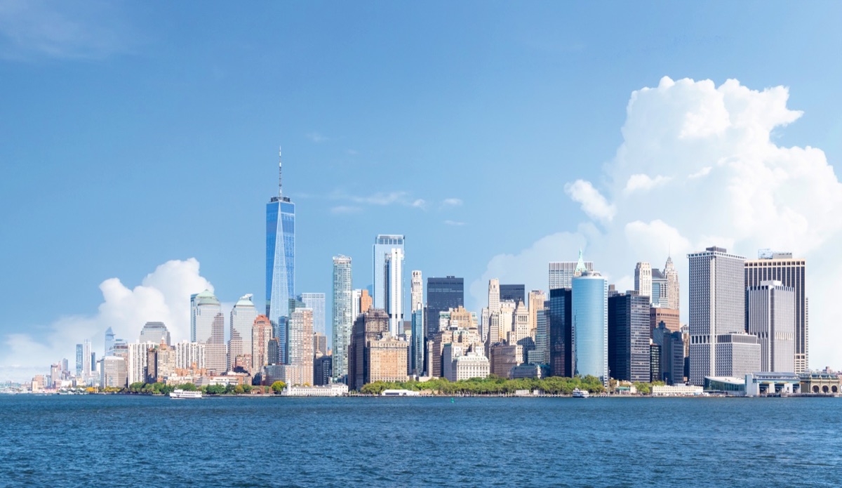 Lower Manhattan skyline from the East River
