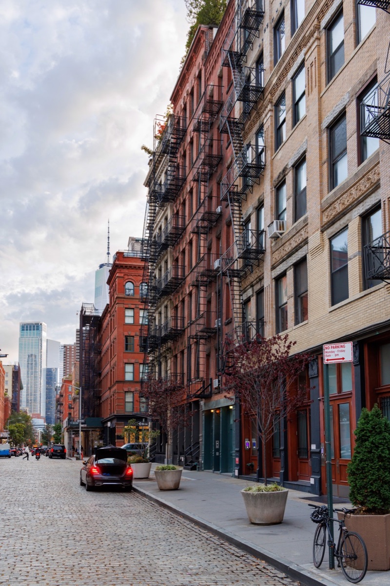 Quiet street in Manhattan