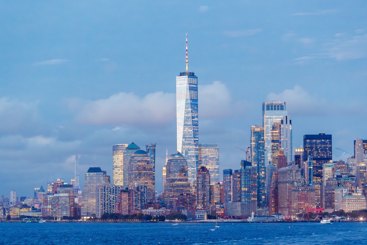 Lower Manhattan at blue hour